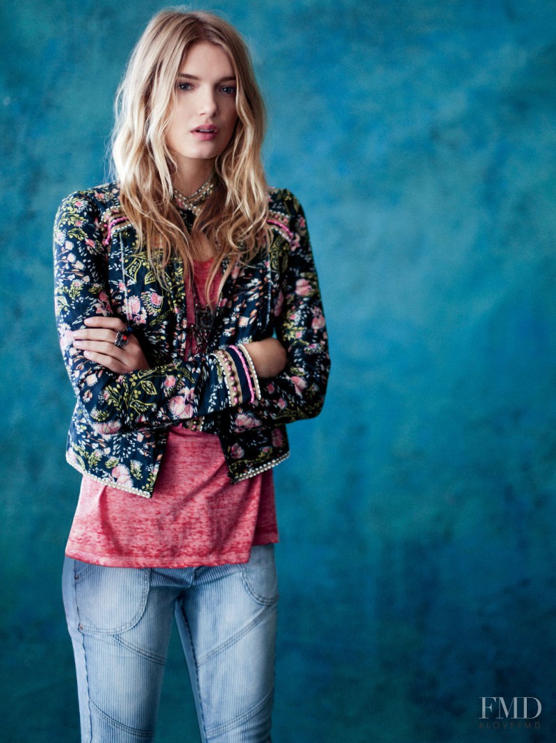 Lily Donaldson featured in  the Free People catalogue for Winter 2012