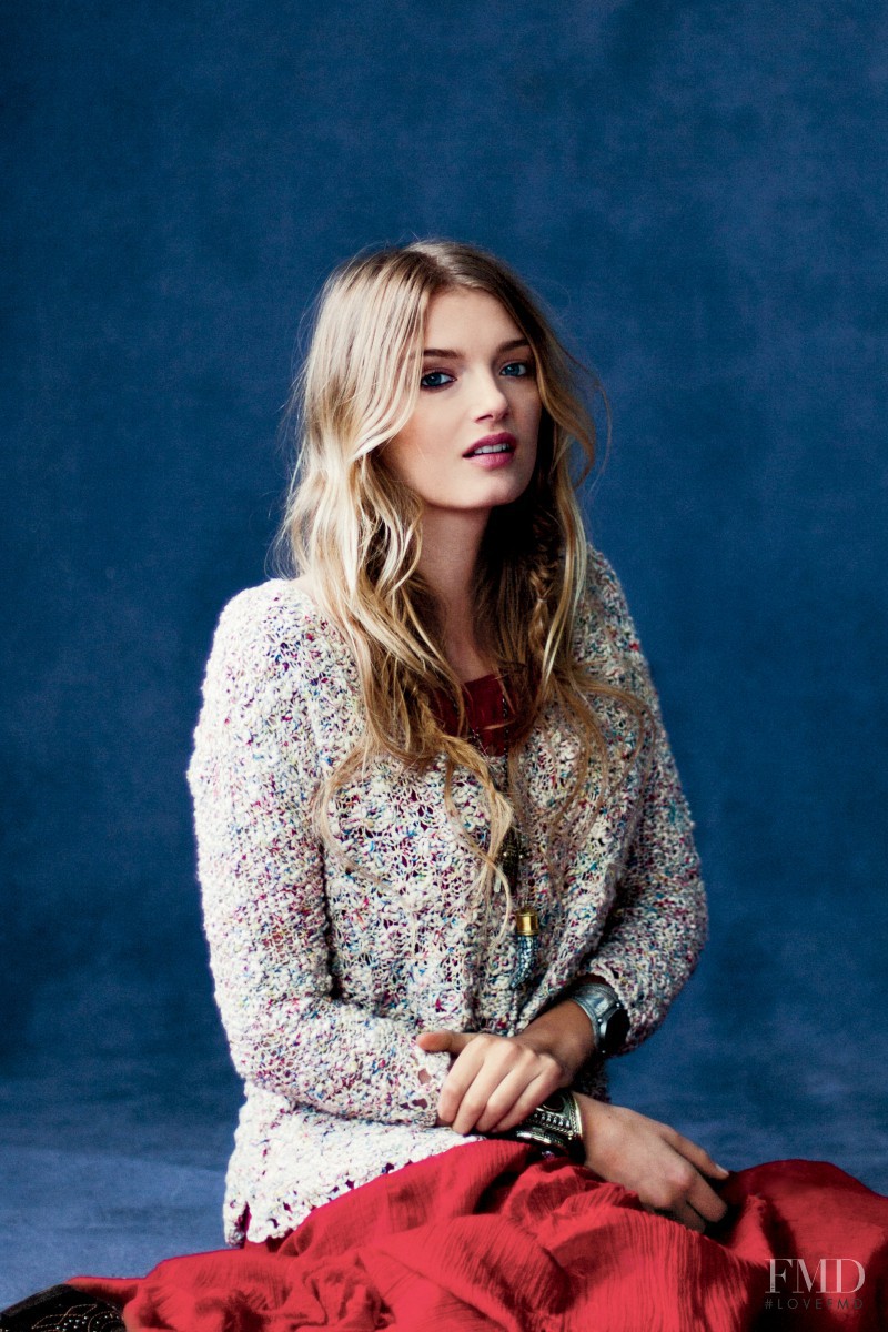 Lily Donaldson featured in  the Free People catalogue for Winter 2012