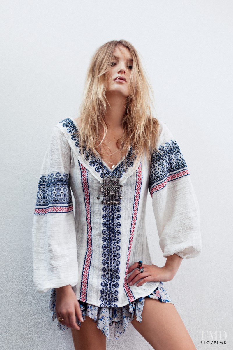 Lily Donaldson featured in  the Free People catalogue for Winter 2012