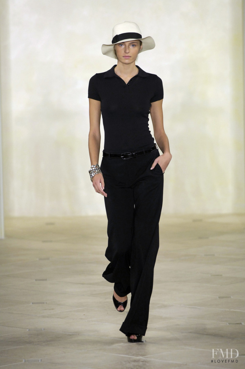 Valentina Zelyaeva featured in  the Ralph Lauren Collection fashion show for Spring/Summer 2007