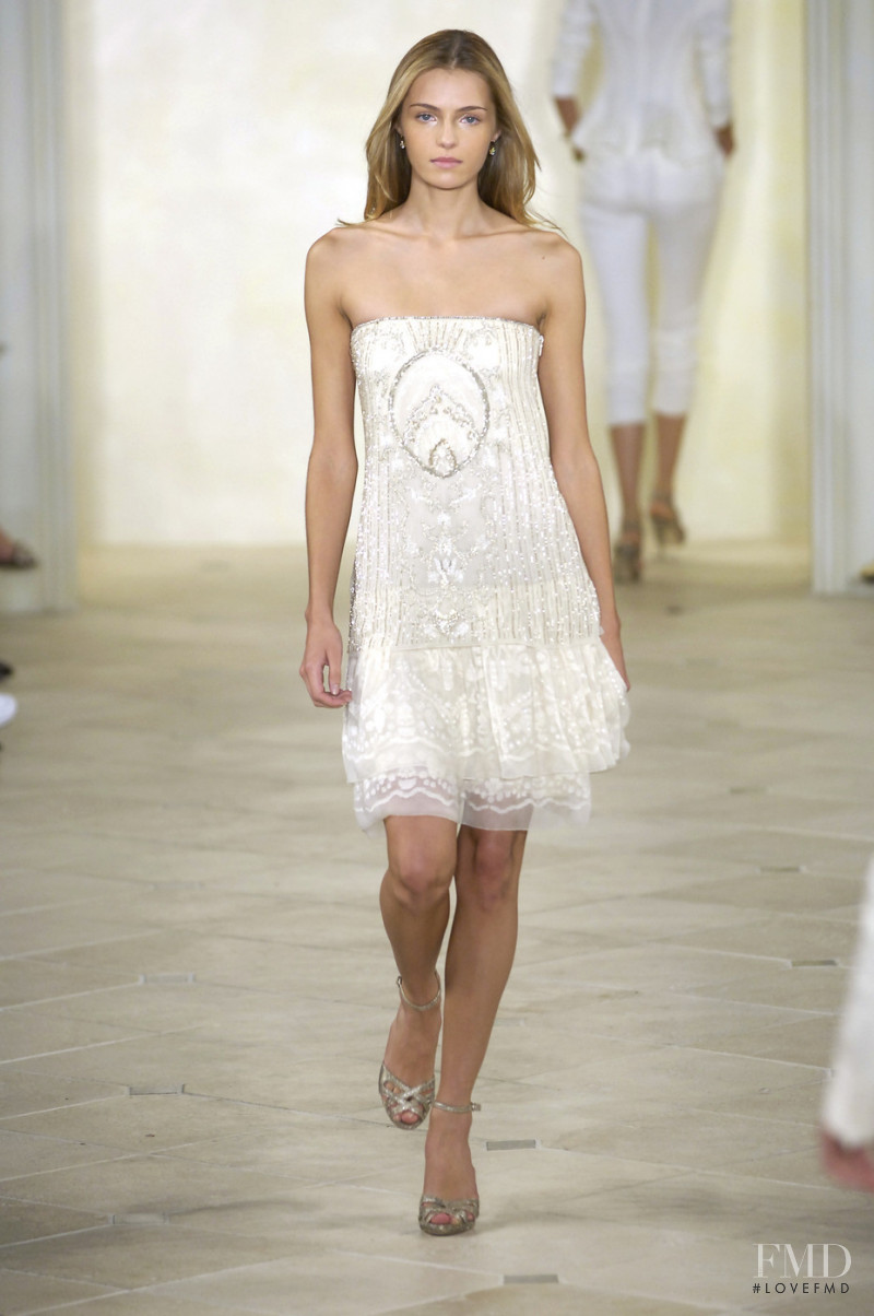 Valentina Zelyaeva featured in  the Ralph Lauren Collection fashion show for Spring/Summer 2007