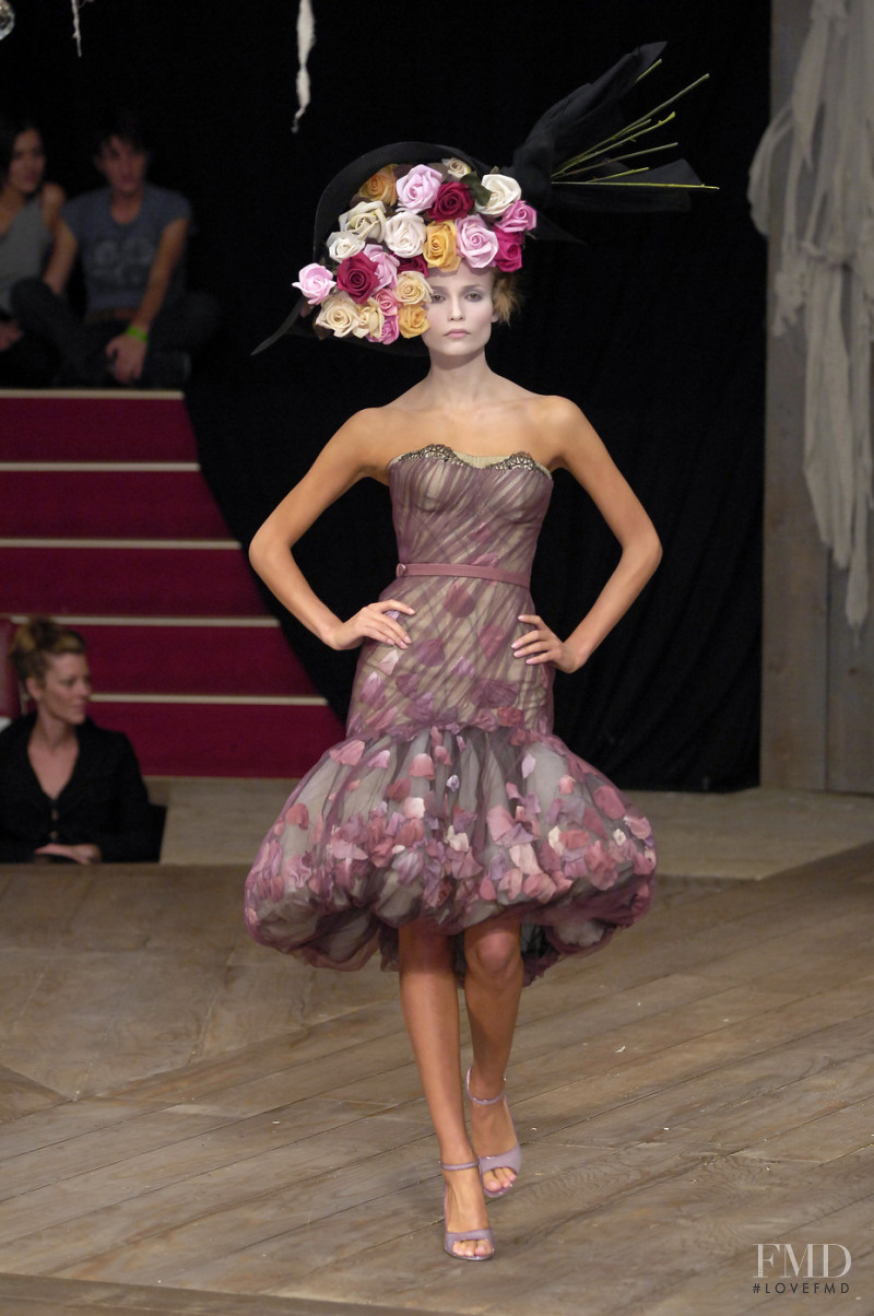 Natasha Poly featured in  the Alexander McQueen fashion show for Spring/Summer 2007