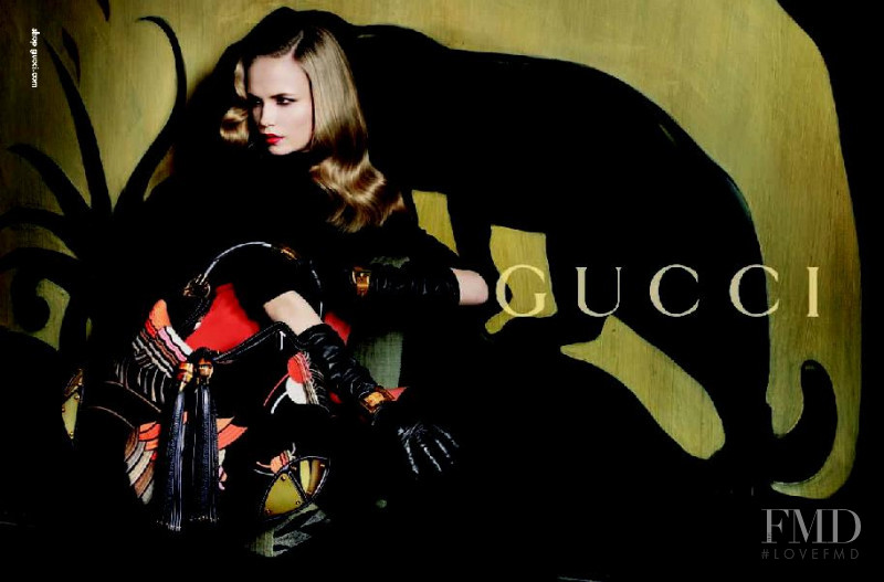 Natasha Poly featured in  the Gucci advertisement for Autumn/Winter 2007