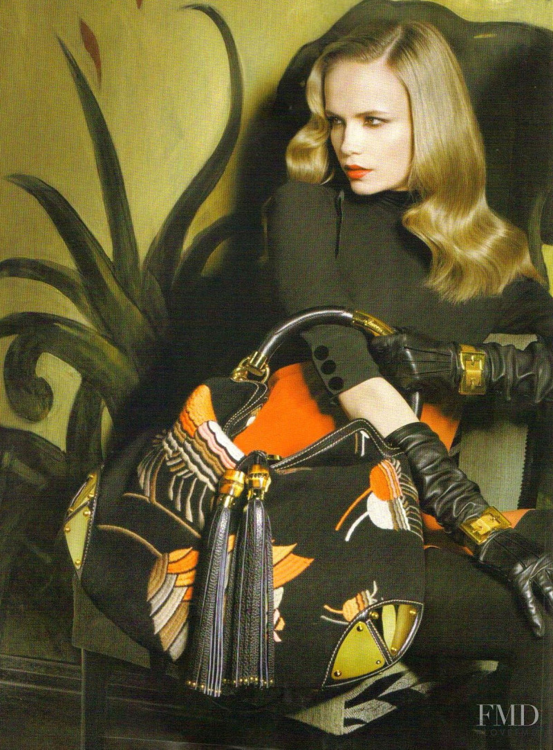 Natasha Poly featured in  the Gucci advertisement for Autumn/Winter 2007