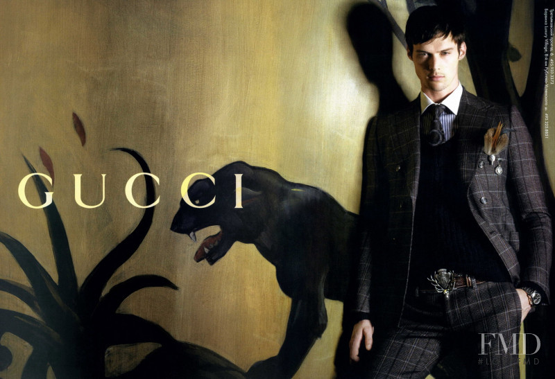 Natasha Poly featured in  the Gucci advertisement for Autumn/Winter 2007