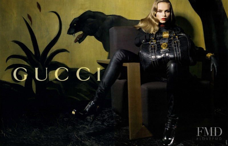 Natasha Poly featured in  the Gucci advertisement for Autumn/Winter 2007