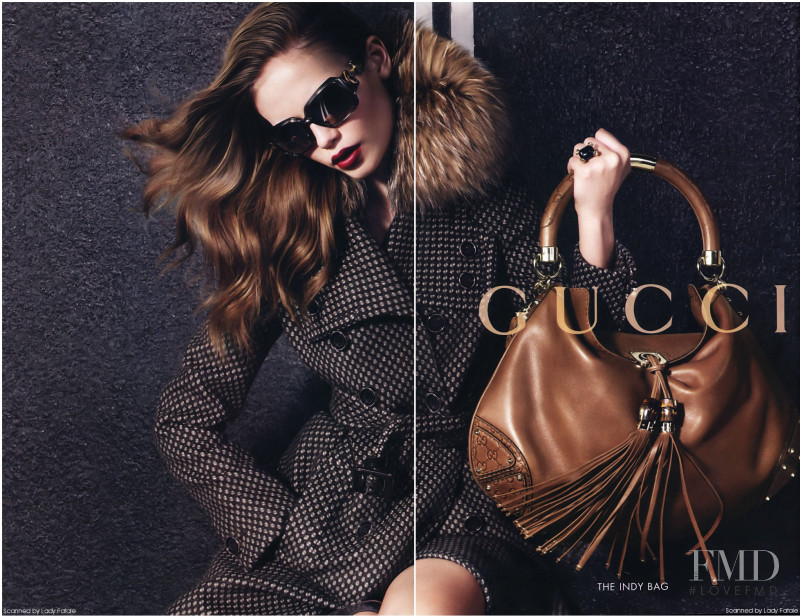 Natasha Poly featured in  the Gucci advertisement for Autumn/Winter 2007