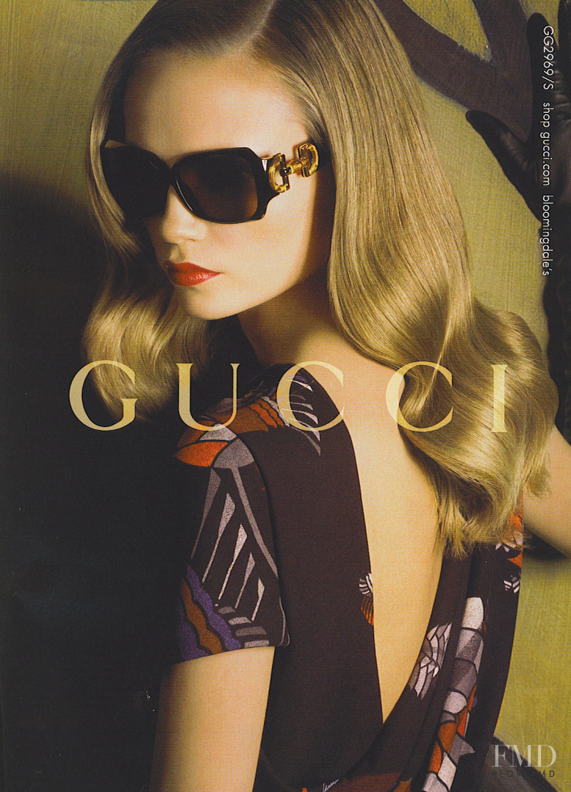 Natasha Poly featured in  the Gucci advertisement for Autumn/Winter 2007