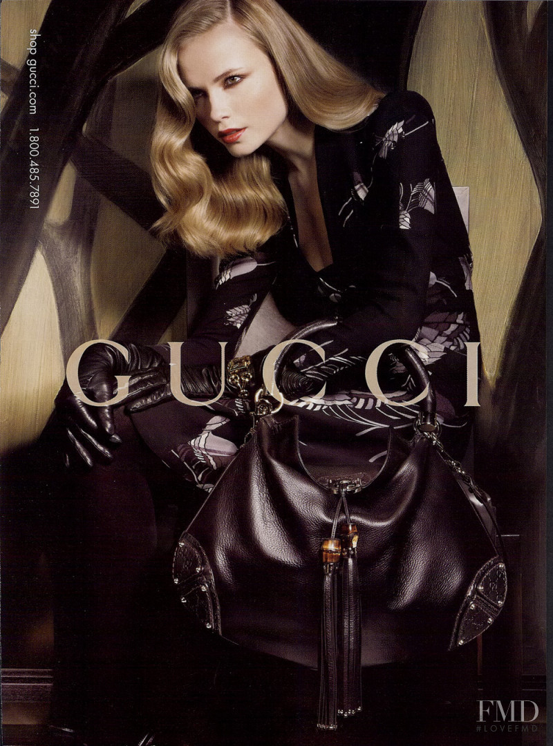 Natasha Poly featured in  the Gucci advertisement for Autumn/Winter 2007