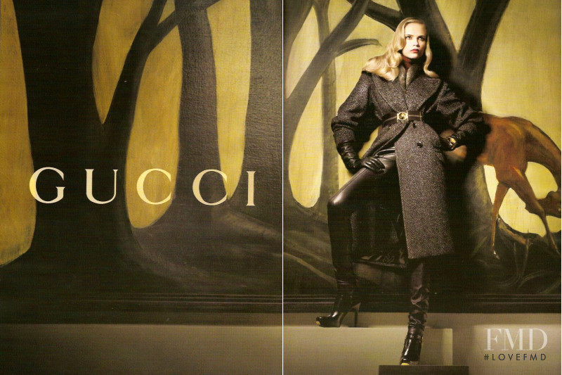 Natasha Poly featured in  the Gucci advertisement for Autumn/Winter 2007