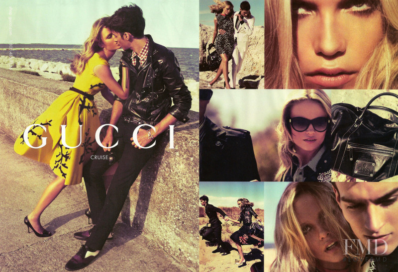 Natasha Poly featured in  the Gucci advertisement for Cruise 2008