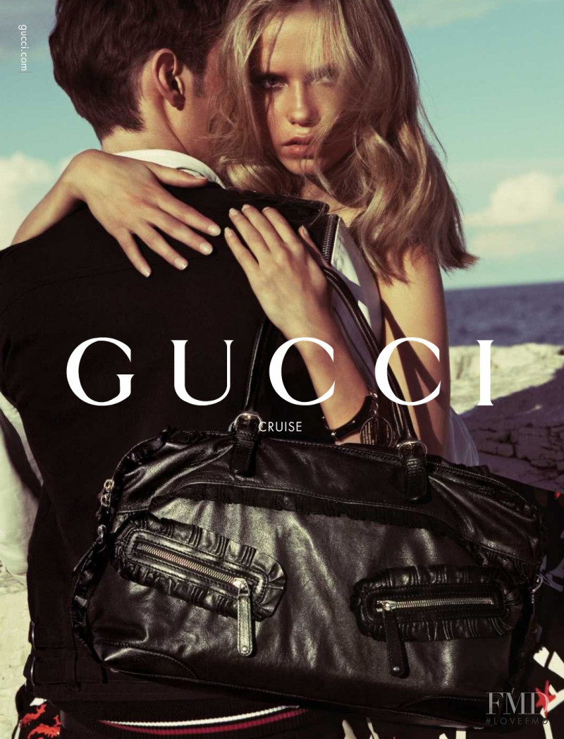 Natasha Poly featured in  the Gucci advertisement for Cruise 2008