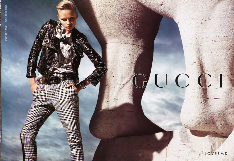 Natasha Poly featured in  the Gucci advertisement for Spring/Summer 2008