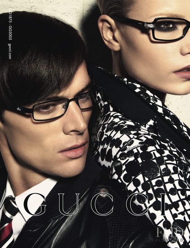 Natasha Poly featured in  the Gucci advertisement for Spring/Summer 2008