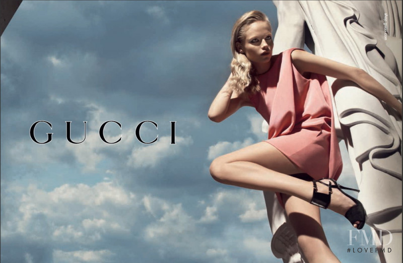 Natasha Poly featured in  the Gucci advertisement for Spring/Summer 2008