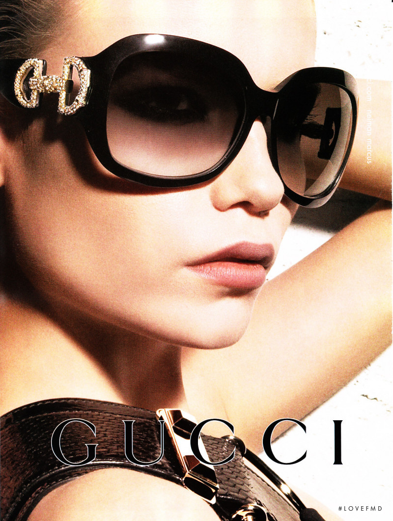 Natasha Poly featured in  the Gucci advertisement for Spring/Summer 2008
