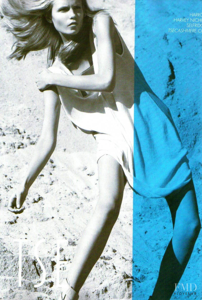 Natasha Poly featured in  the TSE advertisement for Spring/Summer 2008