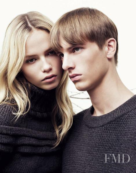 Natasha Poly featured in  the Cos Sweden advertisement for Autumn/Winter 2008