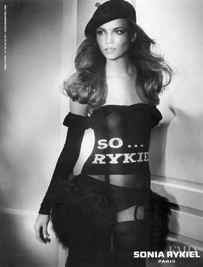 Natasha Poly featured in  the Sonia Rykiel advertisement for Autumn/Winter 2004