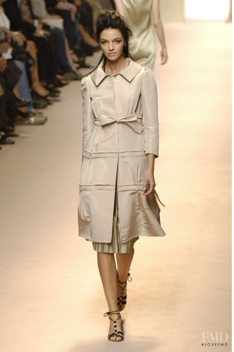 Mariacarla Boscono featured in  the Alberta Ferretti fashion show for Spring/Summer 2006