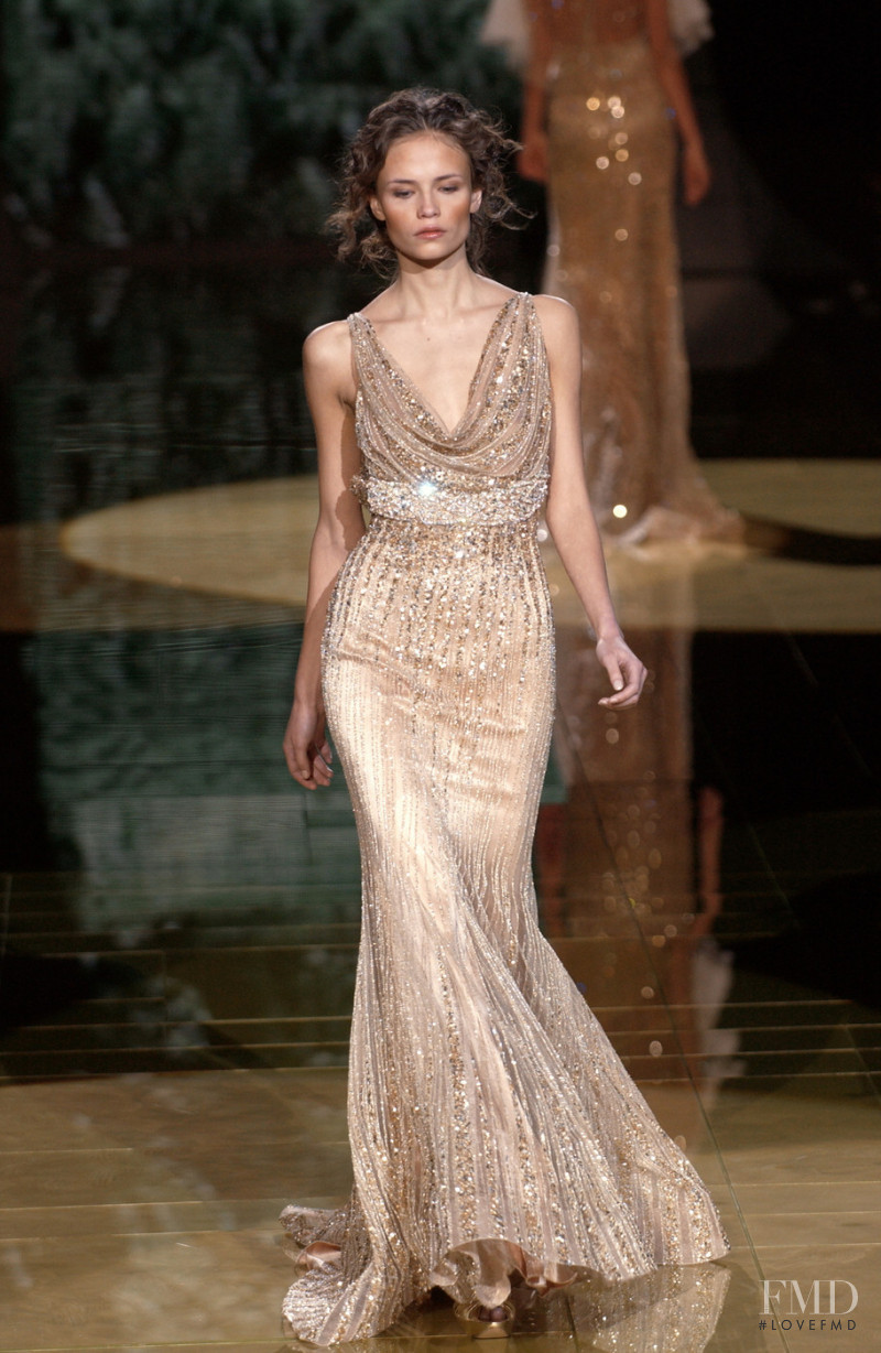 Natasha Poly featured in  the Elie Saab Couture fashion show for Spring/Summer 2006
