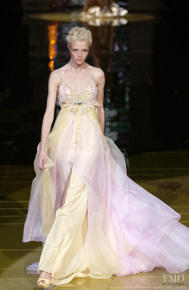 Mariacarla Boscono featured in  the Elie Saab Couture fashion show for Spring/Summer 2006