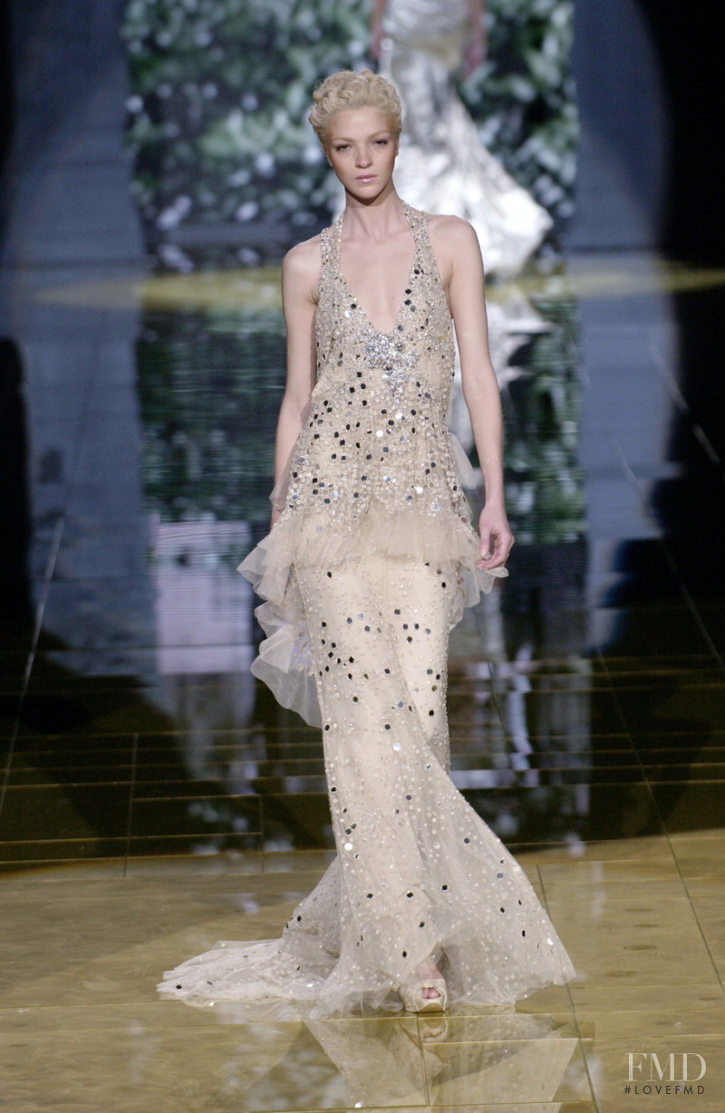 Mariacarla Boscono featured in  the Elie Saab Couture fashion show for Spring/Summer 2006