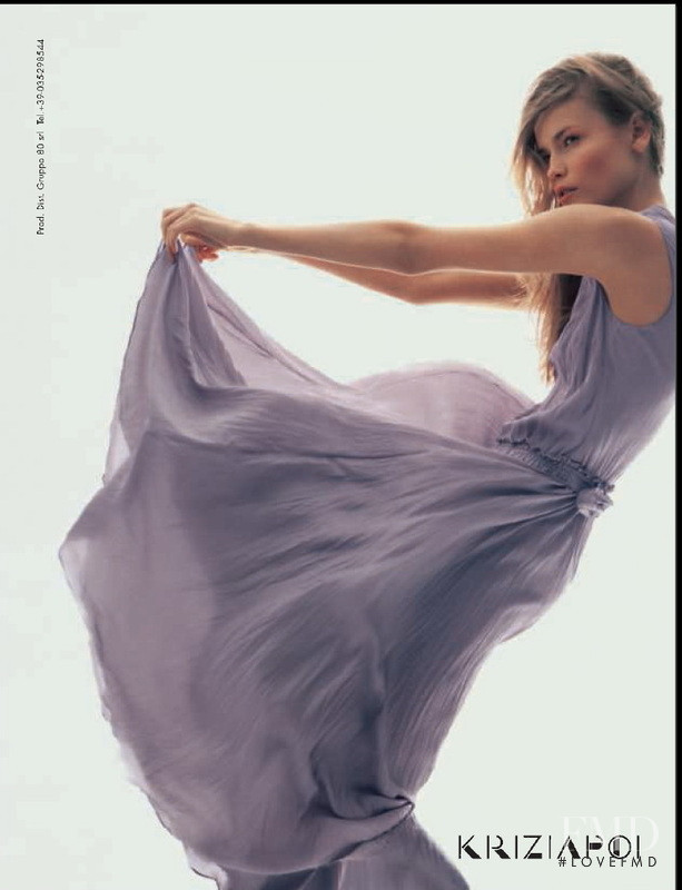 Natasha Poly featured in  the Krizia advertisement for Spring/Summer 2004