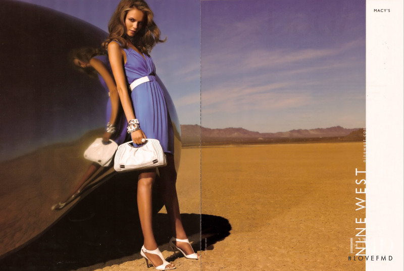 Natasha Poly featured in  the Nine West advertisement for Spring/Summer 2007