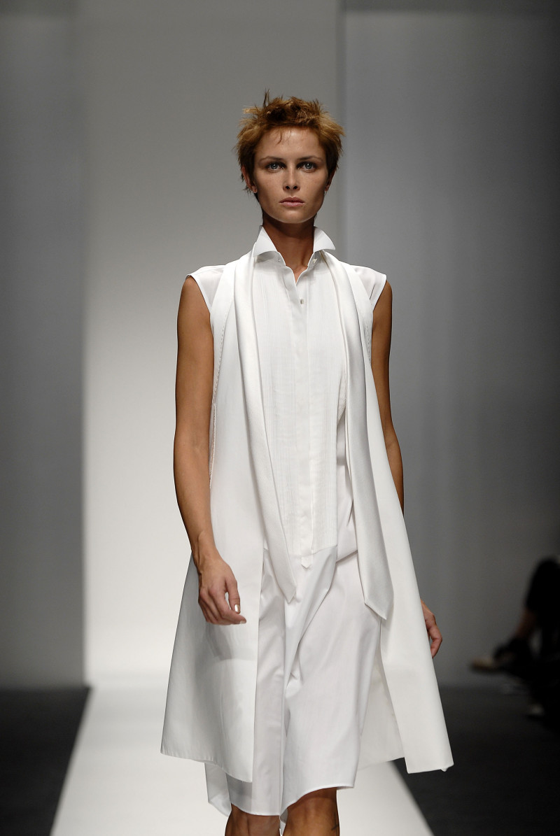 Tasha Tilberg featured in  the Brioni fashion show for Spring/Summer 2007