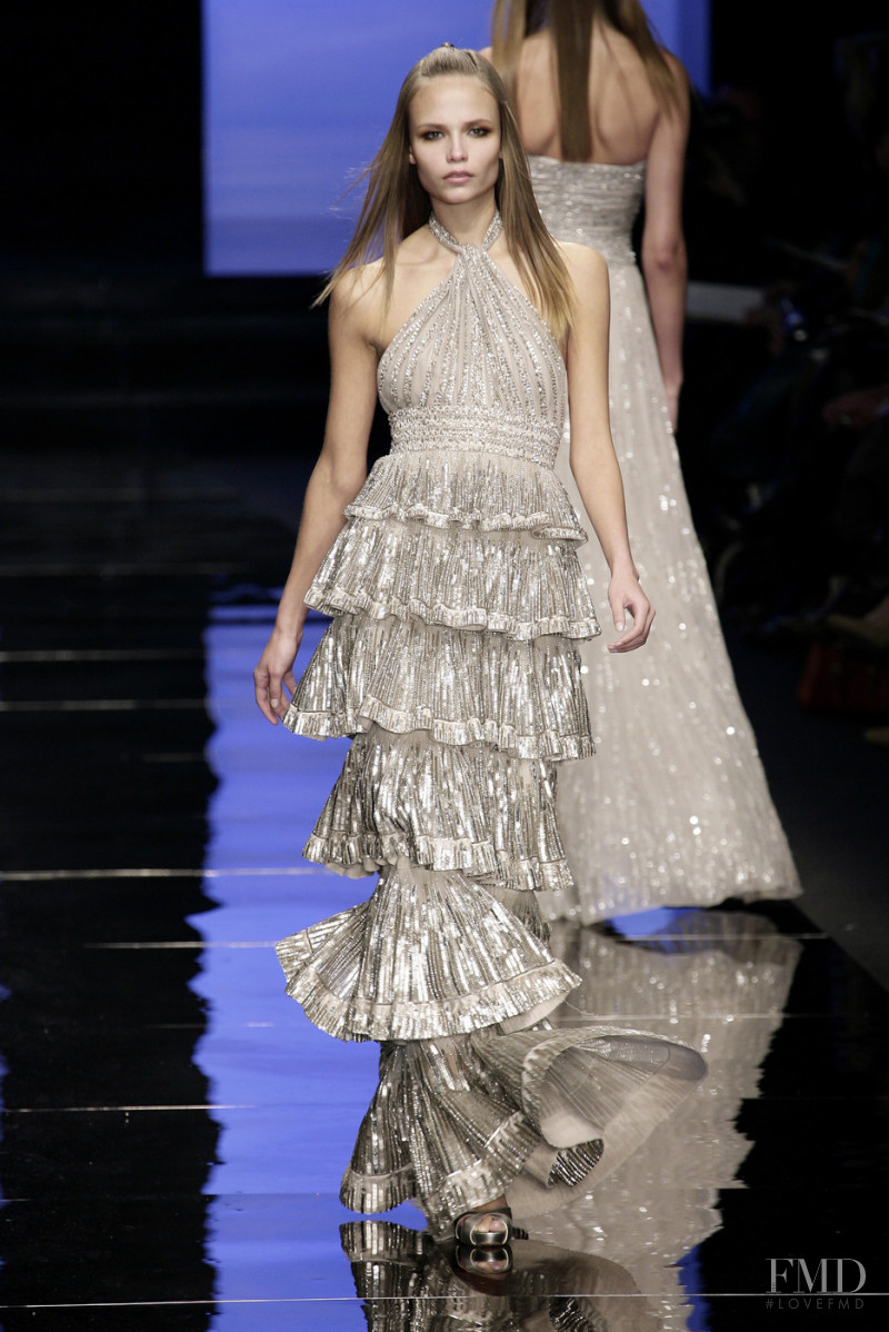 Natasha Poly featured in  the Elie Saab Couture fashion show for Spring/Summer 2007