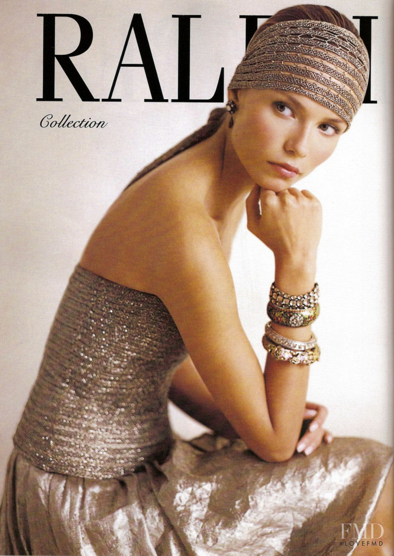 Natasha Poly featured in  the Ralph Lauren Collection advertisement for Spring/Summer 2007