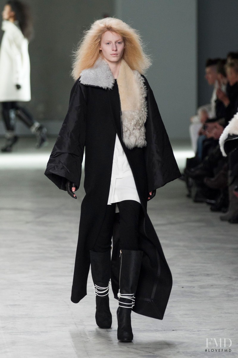 Julia Nobis featured in  the Rick Owens fashion show for Autumn/Winter 2013