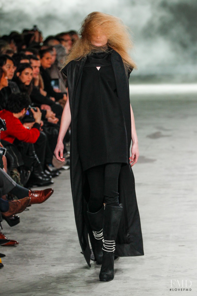 Maud Welzen featured in  the Rick Owens fashion show for Autumn/Winter 2013