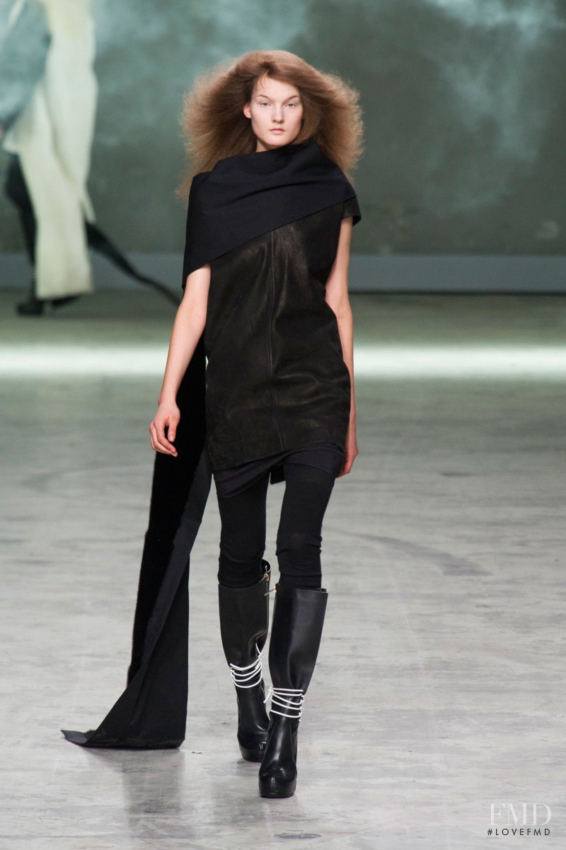 Kirsi Pyrhonen featured in  the Rick Owens fashion show for Autumn/Winter 2013