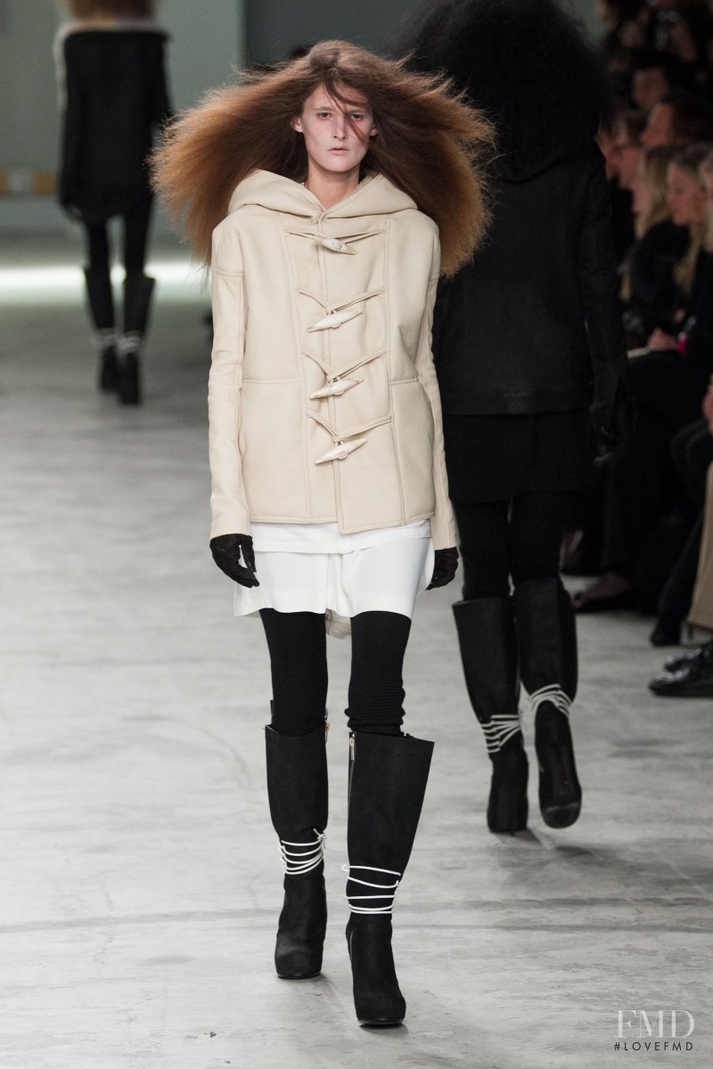 Marie Piovesan featured in  the Rick Owens fashion show for Autumn/Winter 2013