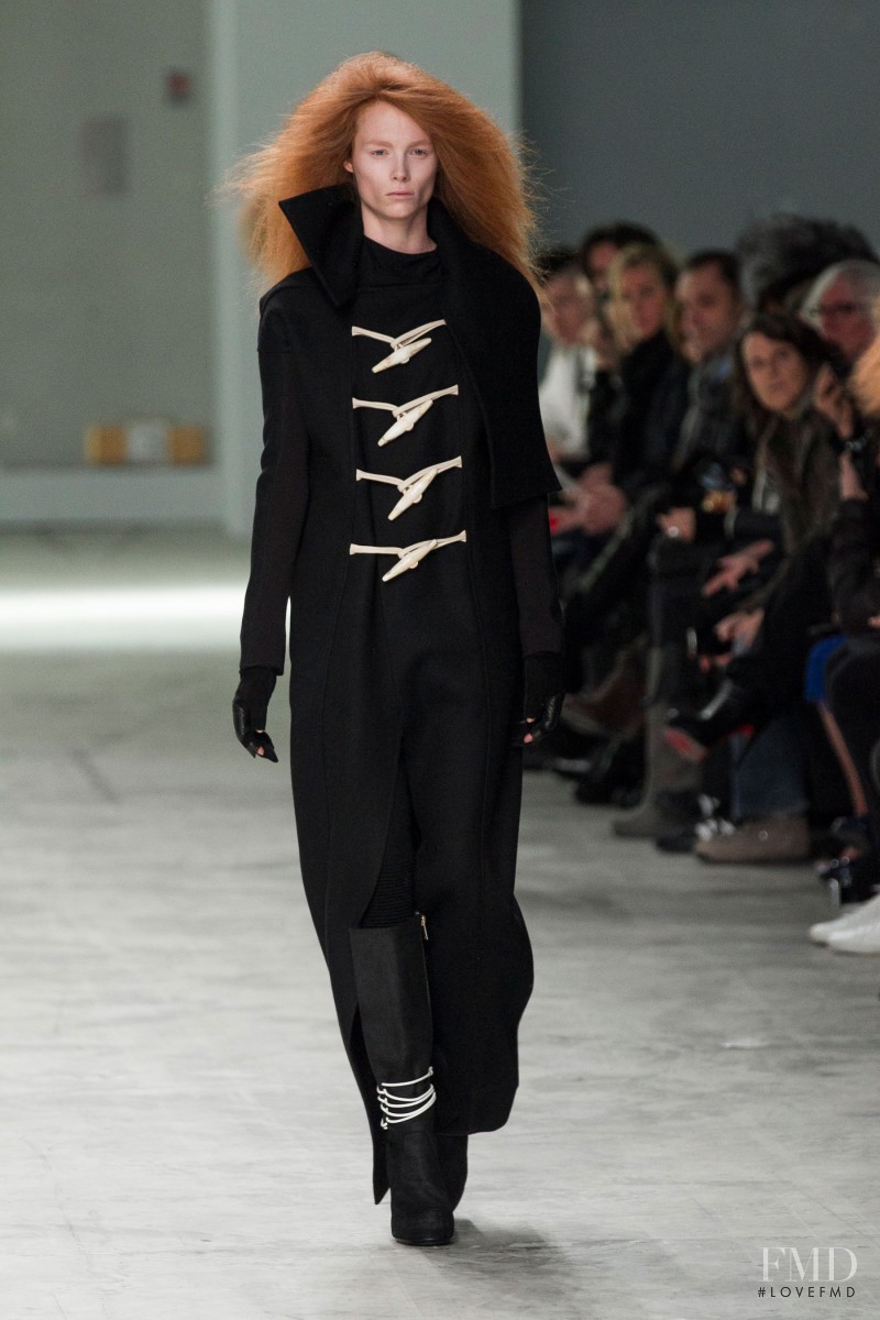 Ilona Swagemakers featured in  the Rick Owens fashion show for Autumn/Winter 2013