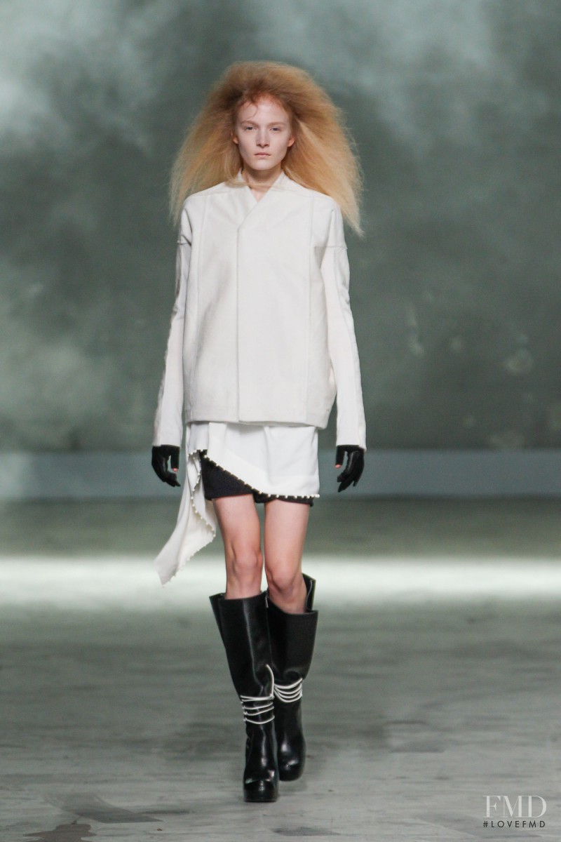 Maja Salamon featured in  the Rick Owens fashion show for Autumn/Winter 2013