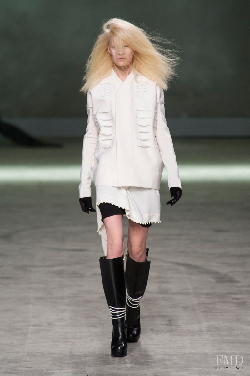 Linn Arvidsson featured in  the Rick Owens fashion show for Autumn/Winter 2013