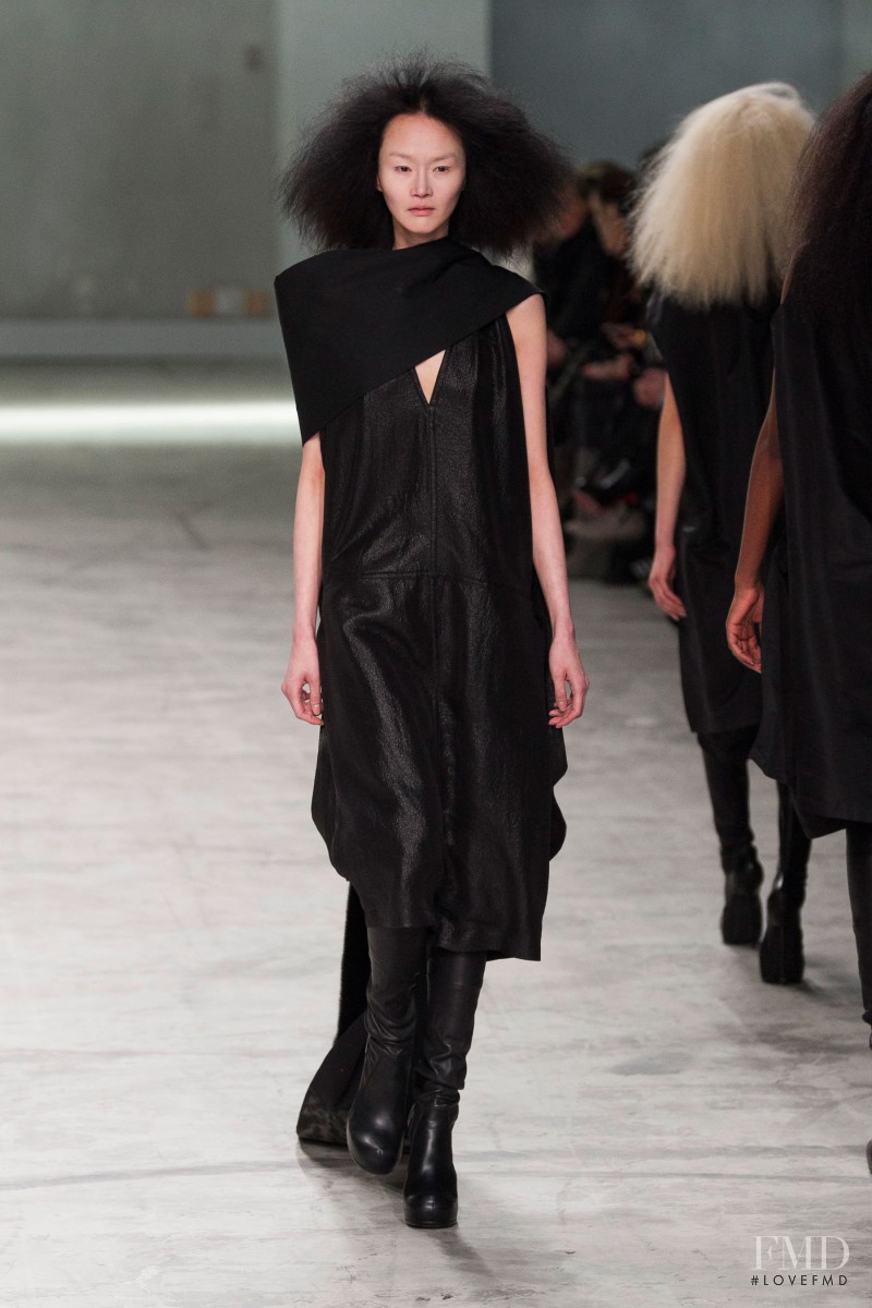 Hye Jung Lee featured in  the Rick Owens fashion show for Autumn/Winter 2013