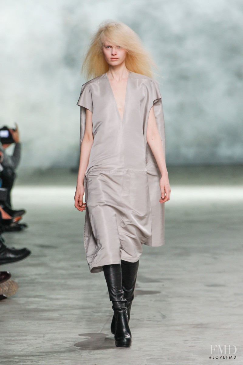 Steffi Soede featured in  the Rick Owens fashion show for Autumn/Winter 2013