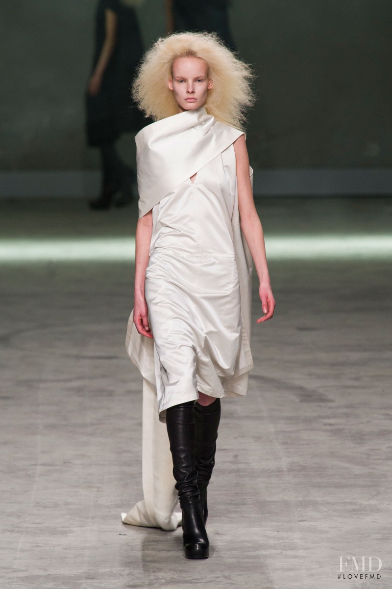 Irene Hiemstra featured in  the Rick Owens fashion show for Autumn/Winter 2013