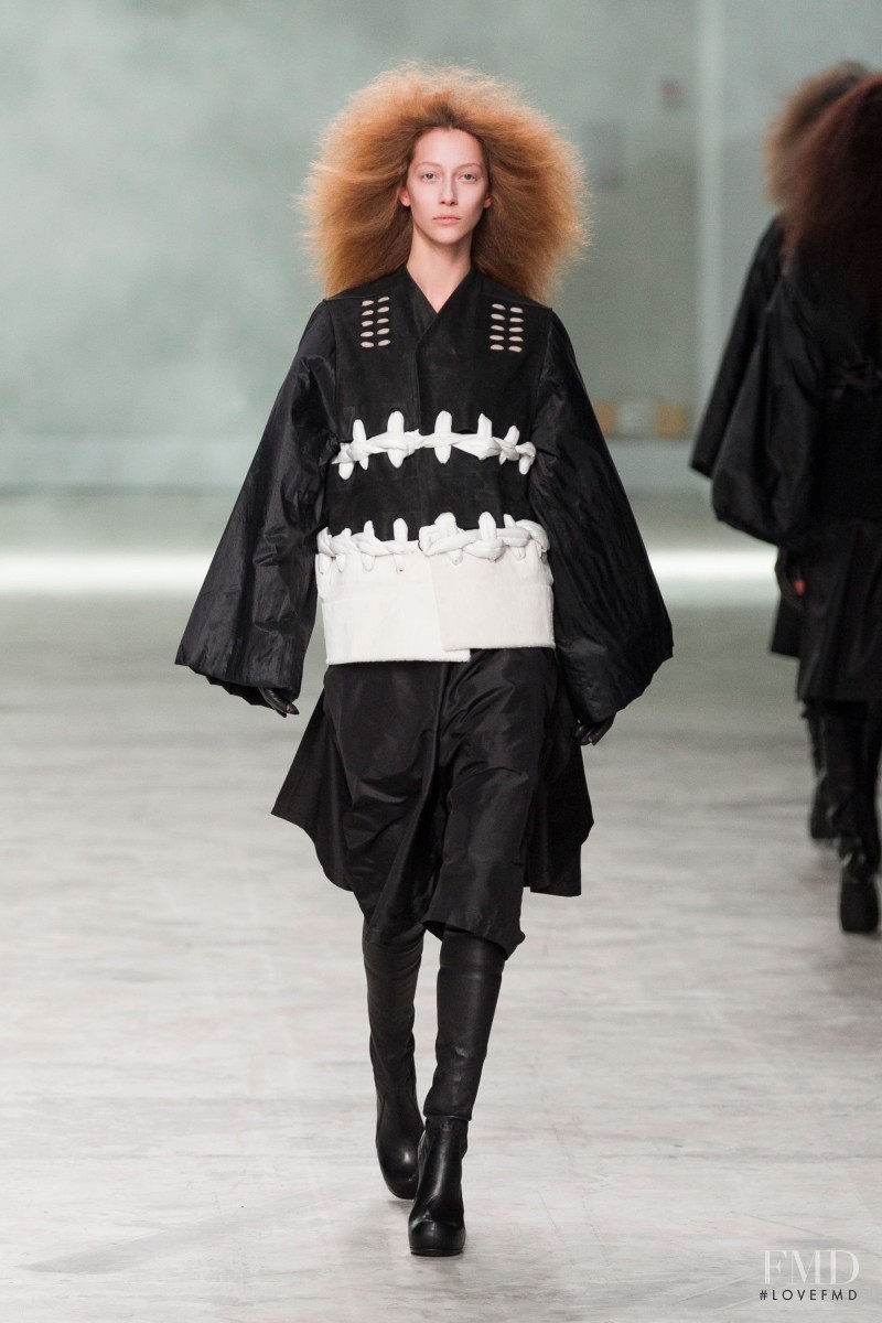 Alana Zimmer featured in  the Rick Owens fashion show for Autumn/Winter 2013