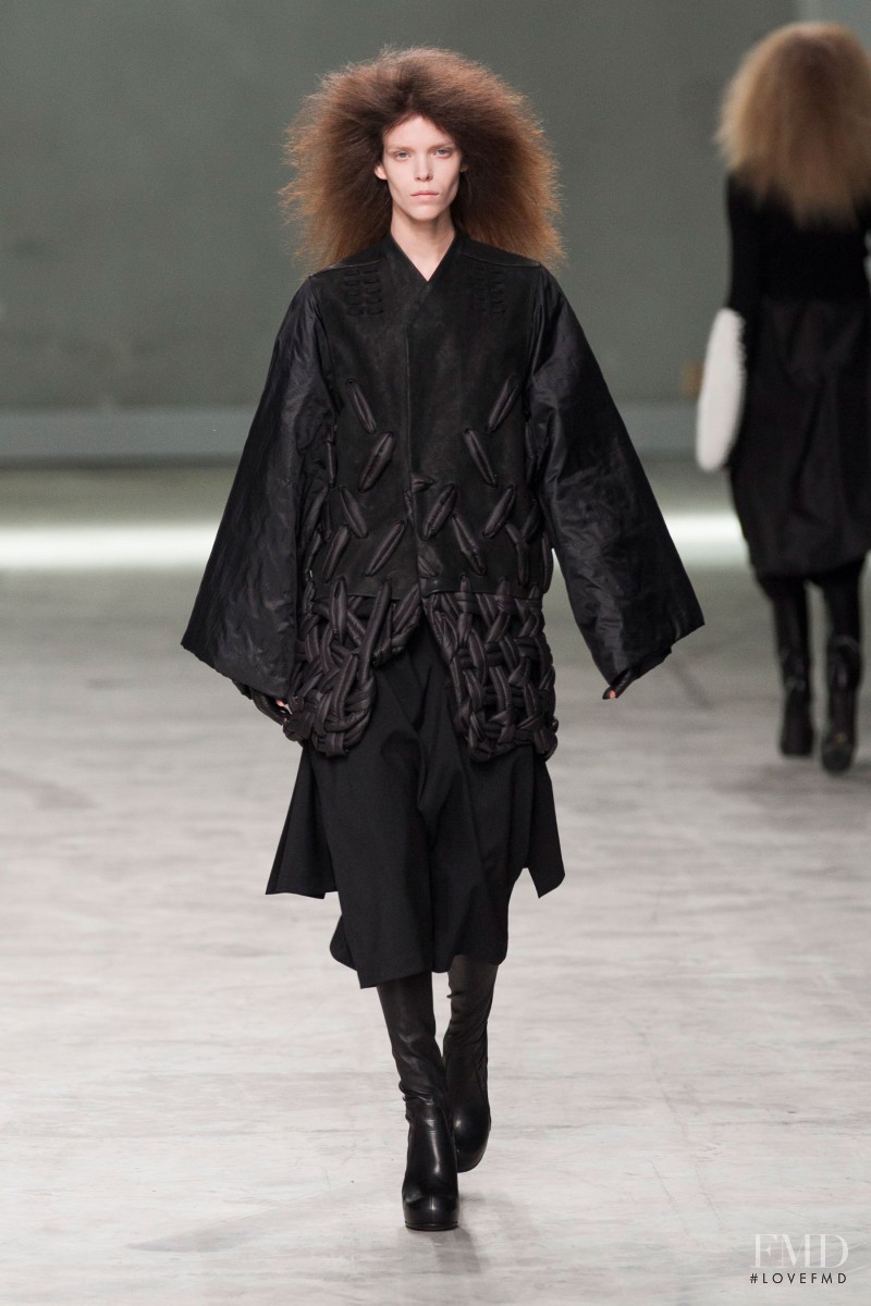 Meghan Collison featured in  the Rick Owens fashion show for Autumn/Winter 2013