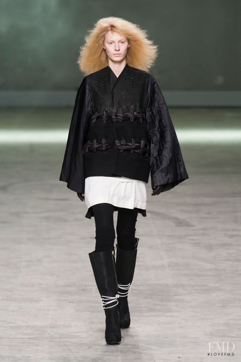 Julia Nobis featured in  the Rick Owens fashion show for Autumn/Winter 2013