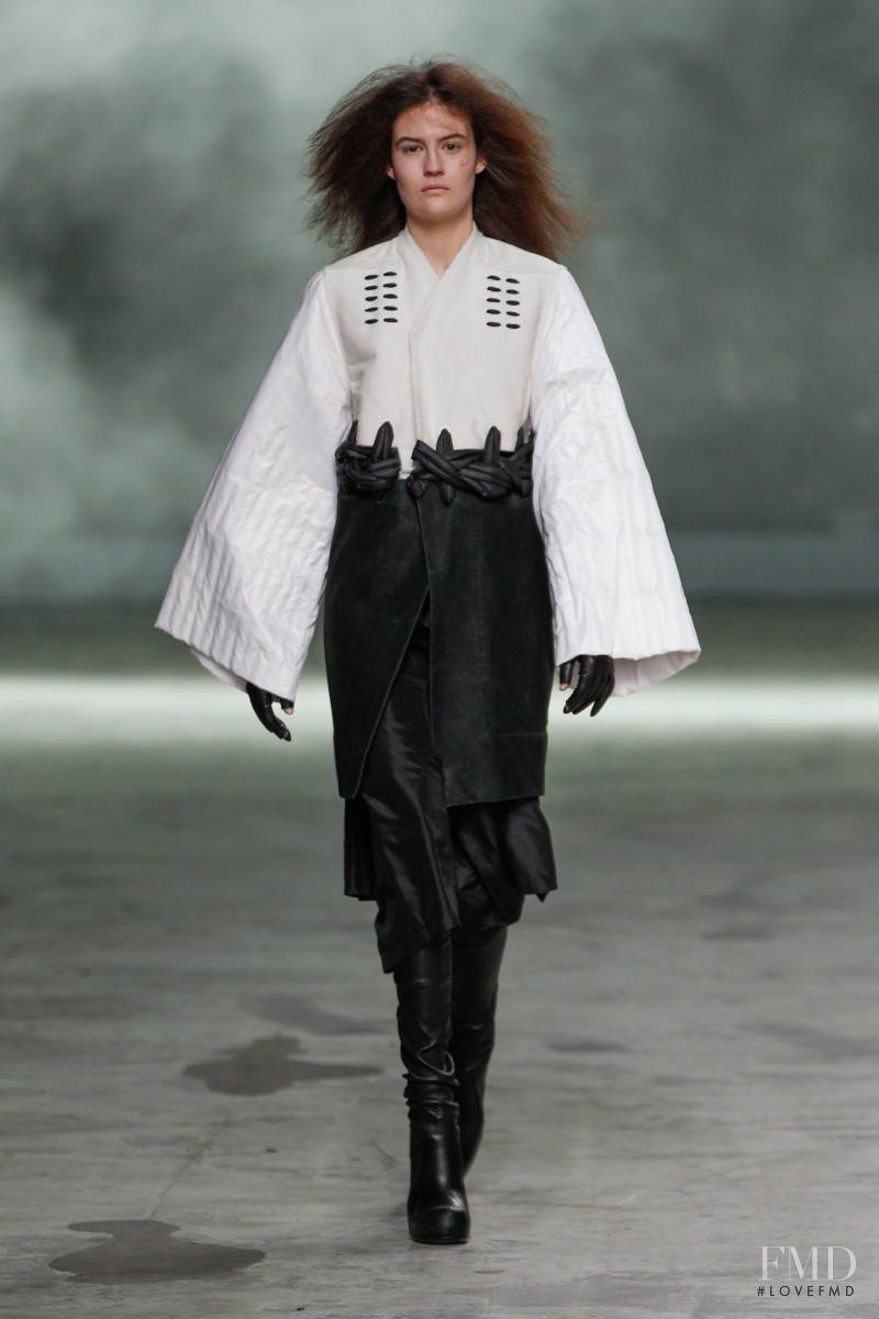Maria Bradley featured in  the Rick Owens fashion show for Autumn/Winter 2013