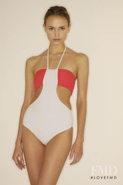 Natasha Poly featured in  the Calvin Klein lookbook for Resort 2008