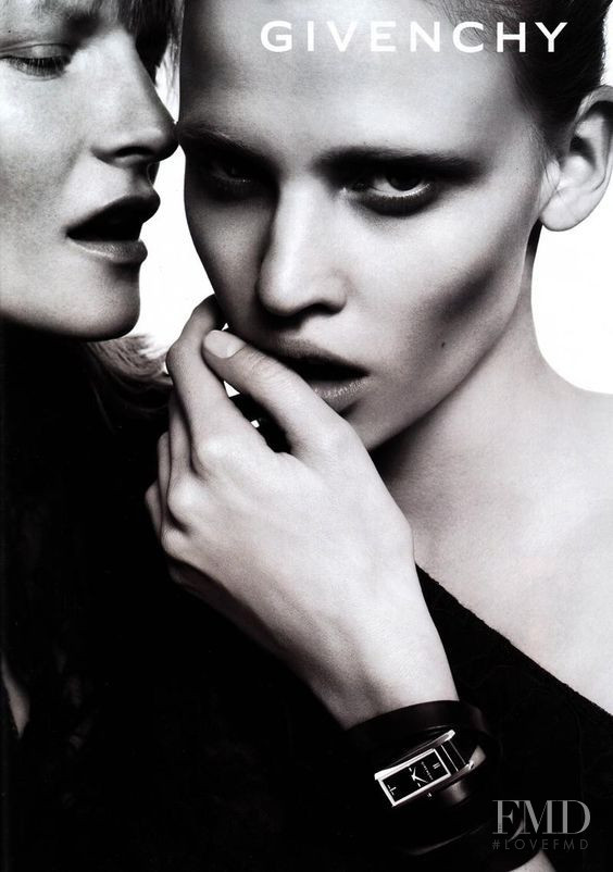 Kirsty Hume featured in  the Givenchy advertisement for Autumn/Winter 2008