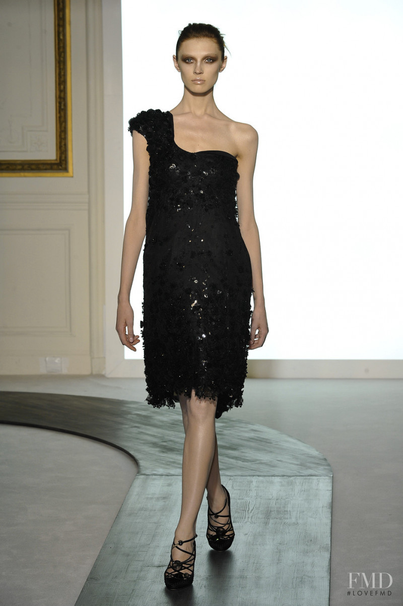 Olga Sherer featured in  the Valentino Couture fashion show for Autumn/Winter 2008