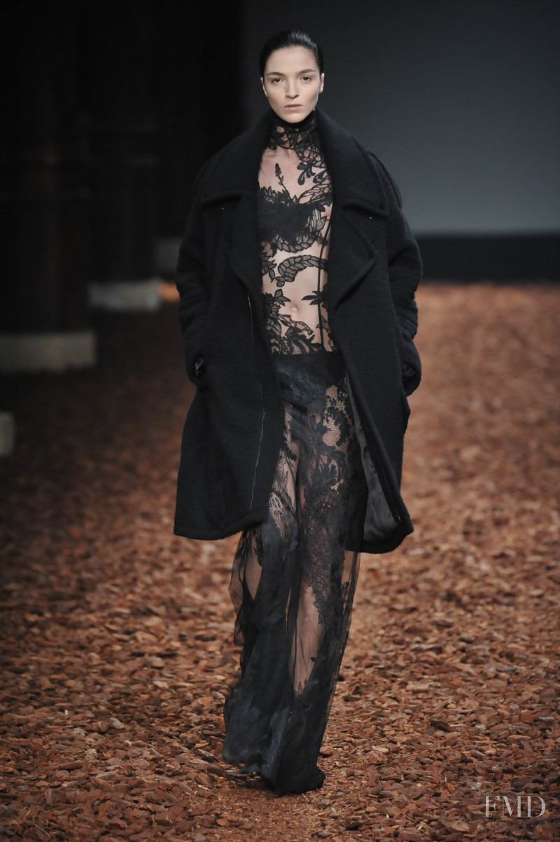 Mariacarla Boscono featured in  the Givenchy Haute Couture fashion show for Autumn/Winter 2008